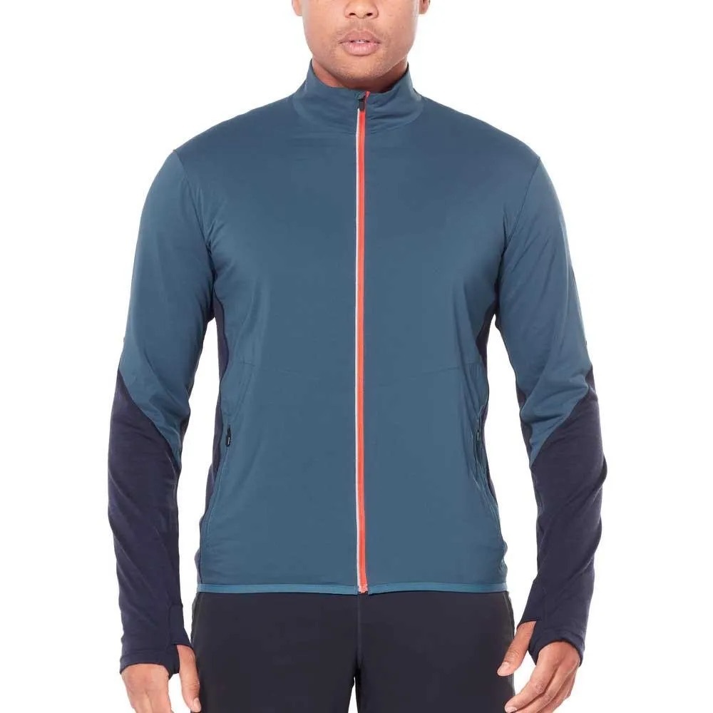 Icebreaker Men’s Tech Trainer Full-Zip Hybrid Jacket XL Slim Fit Merino Wool
